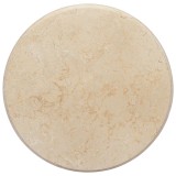 Cumpara ieftin Blat de masă, crem, &Oslash;50x2,5 cm, marmură