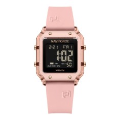 Ceas Dama Naviforce 6105 Rose - Afisaj Digital, Sport, Casual, Alarma, Rezistent la Apa 5ATM