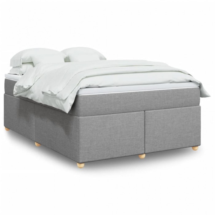 Gossi pat continental, gri deschis, 140x200 cm, material textil