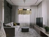 Candelabru Cu Cristale, 12 X E27, Montaj Suspendat, Finisaj Luxos Cromat , &Oslash;600Mm