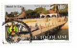 Togo - Posta aeriana - Hoteluri, 1986 - 120 F, obliterat