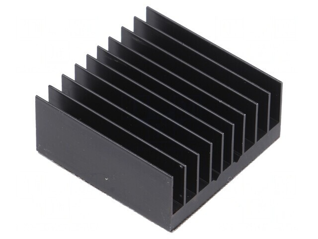 Radiator Extrudat cu Aripioare BGA Negru 33x33mm