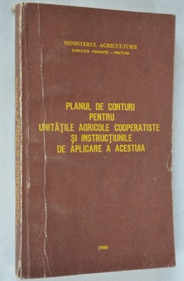 Planul de conturi pentru unitatile agricole cooperatiste si instructiunile foto