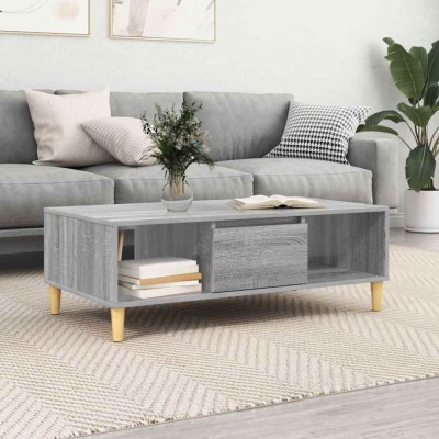 vidaXL Masă de cafea sonoma gri 103.5 x 60 x 35 cm Lemn compozit 876194 foto