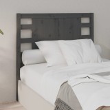 Tablie pat vidaXL, lemn masiv pin, gri, 96x4x100 cm, suport spate, design rustic, compatibila cu cadre pat vidaXL