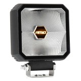 Proiector LED AMiO 30W Combo 12V 24V, lumina dubla Amber &amp;amp; White, 9-50V, 110x110x52 mm, pentru off-road, utilaje agricole si constructii