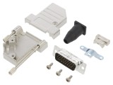 Conector D-Sub HD 26-Pin Tată &icirc;n Unghi 45&deg; pentru Lipire pe Cablu Gold Flash