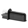 Ascutitor cutite ABS, 16 cm, maner cauciuc, Negru