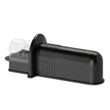 Ascutitor cutite ABS, 16 cm, maner cauciuc, Negru