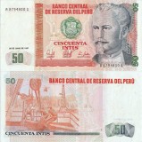 1987 (26 VI), 50 intis (P-131b) - Peru - stare UNC!