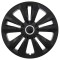 Set 4 capace roti model Terra Black, 15 inch, cu inel cromat AVX-TERRAB-15