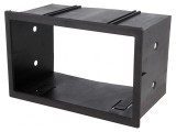 Cadru radio 2 DIN negru pentru Seat și VW, 4Carmedia