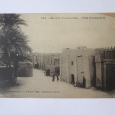 Carte postala Sudanul Francez(Mali):oras sudanez,necirculată cca.1910