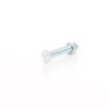 Surub cu cap inecat crestat, cu piulita, otel, zincat alb, M4 x 40 mm, 8 bucati