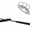 Set baston telescopic 66 cm + pumnal/box craniu argintiu