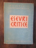 Eseuri critice - Pompiliu Constantinescu