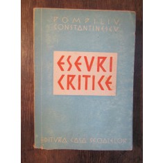 Eseuri critice - Pompiliu Constantinescu
