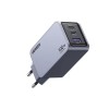 INCARCATOR retea Ugreen, Nexode &quot;X757&quot; Quick Charge 100W GaN, 1 x USB, 2 x USB Tpe-C, include cablu USB Type-C la USB Type-C 240W 1.5 m, gri &quot;25874&quot; (