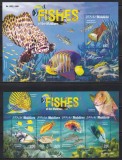 Maldive 2015 - Viața marină - Pești din Maldive, Bloc + Colita, F.RARE, MNH (vezi descrierea)