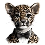 Cumpara ieftin Sticker decorativ, Leopard, Maro, 69 cm, 10831ST, Oem