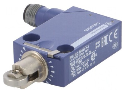 Limitator cursă rolă metalică 11.6mm SPDT 6A 250VAC foto