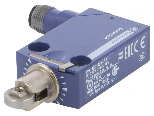 Limitator cursă rolă metalică 11.6mm SPDT 6A 250VAC