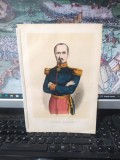 General Bosquet, Pierre Fran&ccedil;ois Joseph Bosquet, 1854, General de divizie al trupelor franceze din timpul Războiului Crimeii, cromolitografie, 181