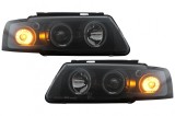Faruri Angel Eyes VW Passat B5 3B (11.1996-08.2000) Negru Performance AutoTuning, KITT Lightning