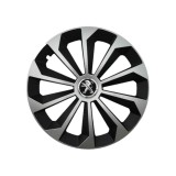 Set 4 Capace Roti 16 inchi (R16) Fame Gri-Negru, Compatibile Cu Peugeot