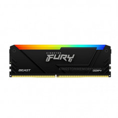 Memorie RAM Kingston Fury Beast RGB, DIMM, DDR4, 64GB, 3600MHz, CL18, 1.35V,