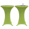 VidaXL Husă elastică pentru masă, 2 buc., verde, 70 cm