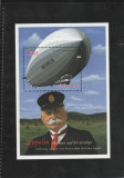 Lesotho 2000-Dirijabile,Zeppelin LZ-130,colita val..,MNH,Mi.Bl.162, Aviatie, Nestampilat