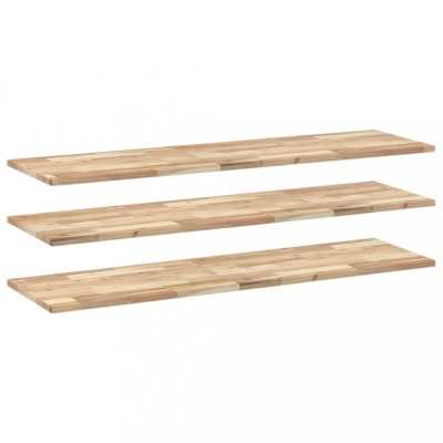 Rafturi plutitoare 3 buc. 140x40x2cm lemn masiv acacia netratat foto