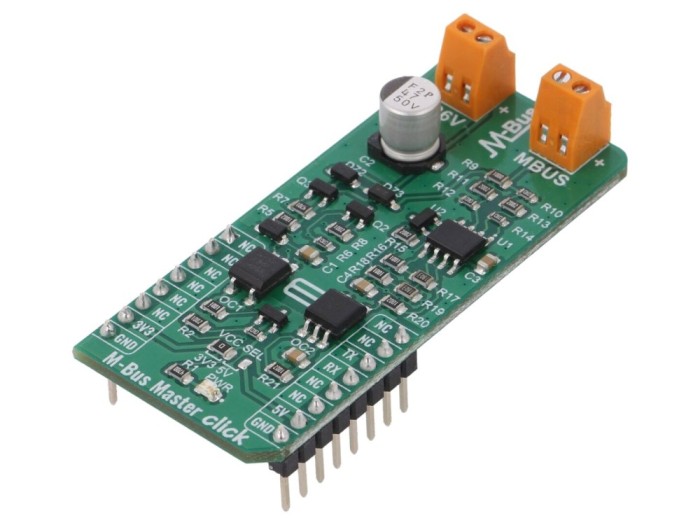 M-Bus Master Click UART Transceiver