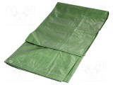Prelată Verde 3m x 2m cu Inele Metalice 90g/m2 - SOLID TOOLS