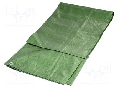 Prelată Verde 3m x 2m cu Inele Metalice 90g/m2 - SOLID TOOLS foto