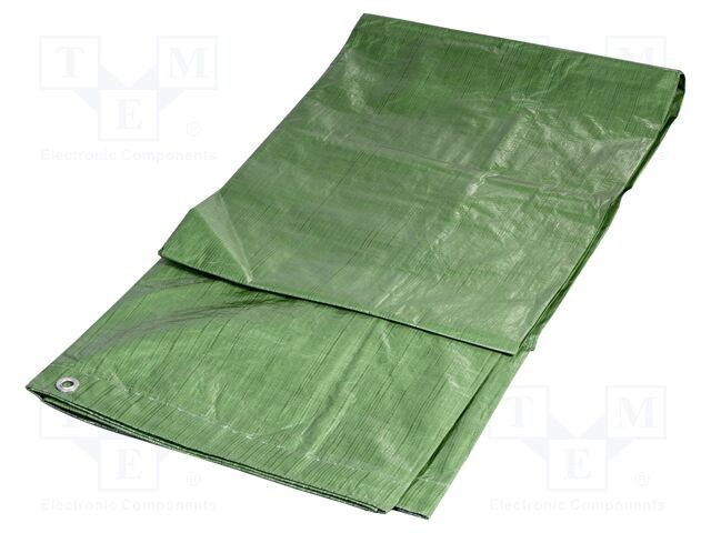 Prelată Verde 3m x 2m cu Inele Metalice 90g/m2 - SOLID TOOLS