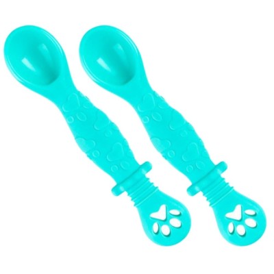 Set 2 Lingurite Bebelusi pentru Hranire si Diversificare, 2 Capete, Multicolore foto