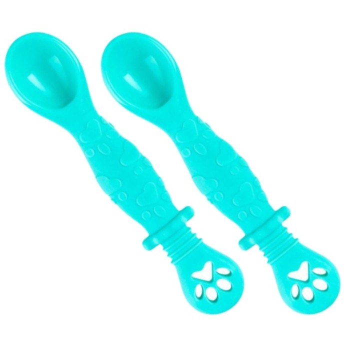 Set 2 Lingurite Bebelusi pentru Hranire si Diversificare, 2 Capete, Multicolore