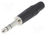Conector Jack 6,3mm Mufă Tată Stereo AMPHENOL