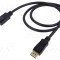 Cablu DisplayPort 2.0 Goobay, 1m, negru, dublu ecranat, mufă - mufă, UHD 8K HDR
