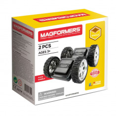 Joc de Constructie Magnetic Magformers Click Wheel Set - Accesorii cu Roti, 2 piese