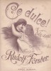 AS @ - PARTITURA - CE DULCE!, VALS CANTAT - RUDOLF FURSTER, CAROL SCROB, vals pentru voce si pian