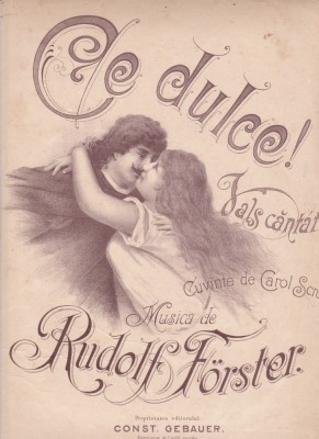 AS @ - PARTITURA - CE DULCE!, VALS CANTAT - RUDOLF FURSTER, CAROL SCROB, vals pentru voce si pian foto