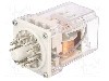 Releu electromagnetic, 24V DC, 10A, 3PDT, serie R15, RELPOL - R15-2013-23-1024-PKP