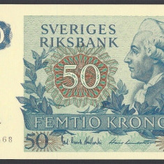 SUEDIA █ bancnota █ 50 Kronor █ 1979 █ P-53c █ UNC necirculata