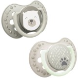 LOVI Buddy Bear suzetă 0-6m 2 buc