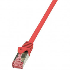 Cablu retea Logilink Patchcord Cat 6 S/FTP PIMF PrimeLine 0.5m rosu foto