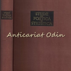 Studii De Poetica Si Stilistica - Tudor Vianu - Tiraj: 5180 Exemplare