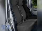 Tapiterie Kegel serie Tailor Made potrivita pentru scaunul dublu din fata al Renault Trafic, Opel Vivaro, Nissan NV300, Fiat Talento dupa 2014, negru